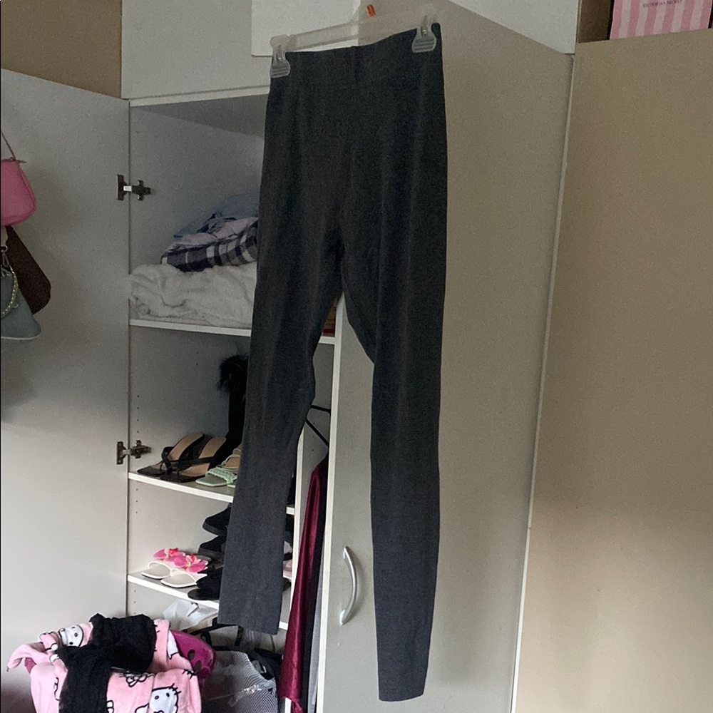 Gray and Black Leggings